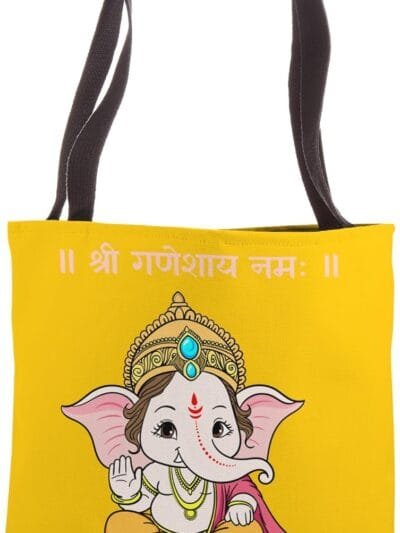 Ganapati, Ganesh, Shree Ganeshaya Namaha Sanskrit Puja Tote Bag (USA)