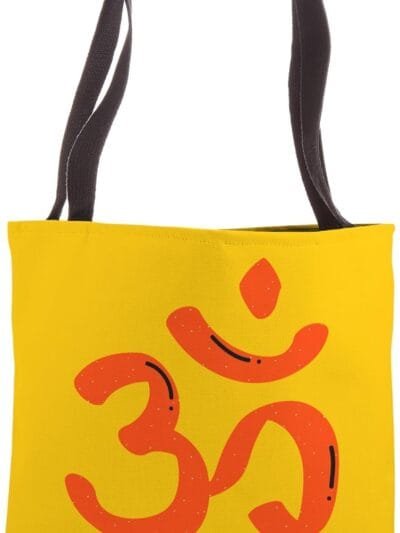 Hinduism Om, Sacred Pooja Hindu Temple Tote Bag (USA)