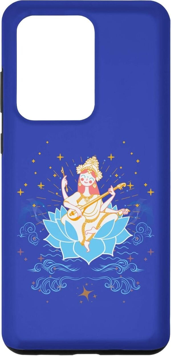 Hindu Wedding Gift for Indian Artists Goddess Saraswati Mata Samsung Galaxy Cases (USA)