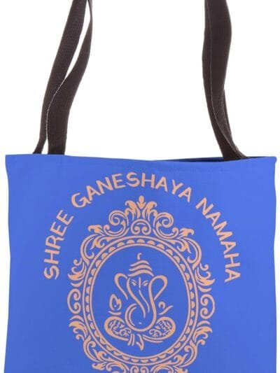 Ganapati, Ganesh, Shree Ganeshaya Namaha Puja Tote Bag (USA)