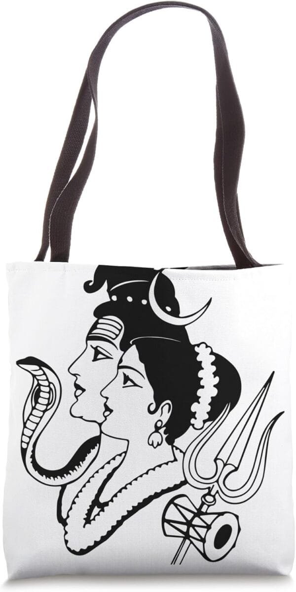 Shiva, Shankar, MahaShivratri Shiv Parvati Hindu Temple Puja Tote Bag (USA)