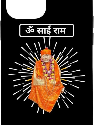 Shirdi Sai Baba God Gift for Indian Hindus Om Sai Ram Hindi iPhone Cases (USA)