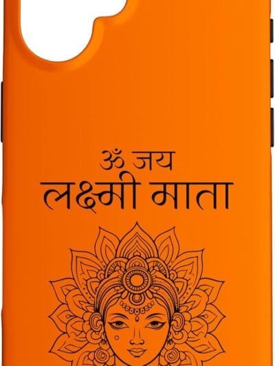 Laxmi Mata, Diwali Om Jai Lakshmi Mata Hindi Navratri Puja iPhone Cases (Spain)