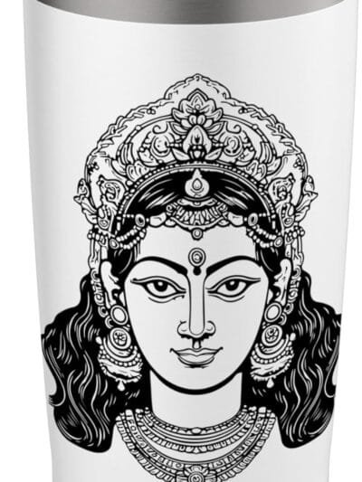 Parvati Mata, Navratri Hindu Goddess Face Pooja TUMBLER (USA)
