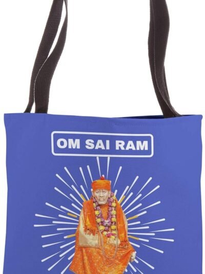 Shirdi Sai Baba God Gift for Indian Hindus Om Sai Ram Tote Bag (USA)