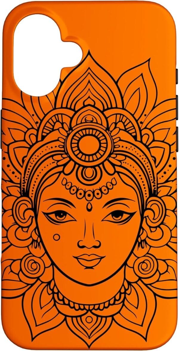 Laxmi Mata, Diwali Hindu Goddess Face Navratri Pooja iPhone Cases (USA)