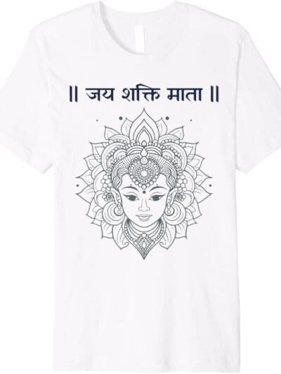 Shakti Mata, Navratri Hindu Goddess Jai Shakti Mata Hindi T-Shirt (USA)