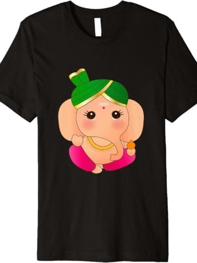 Ganapati, Ganesh, Baby Ganesha Ganeshotsav Puja T-Shirt (USA)