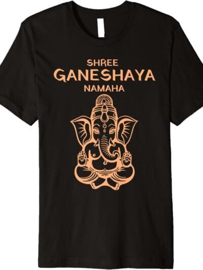 Ganapati, Ganesh, Shree Ganeshaya Namaha Ganeshotsav Puja T-Shirt (USA)