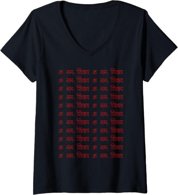 Shiva, Shankar, Maha Shivratri Om Namaha Shivaya Hindu V-Neck T-Shirt (Germany)