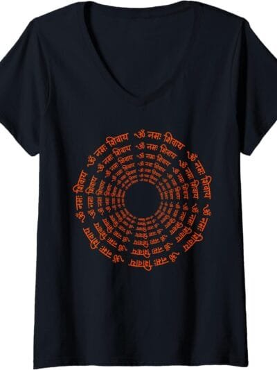 Shiva, Shankar, Maha Shivratri Om Namaha Shivaya Hindu V-Neck T-Shirt (UK)