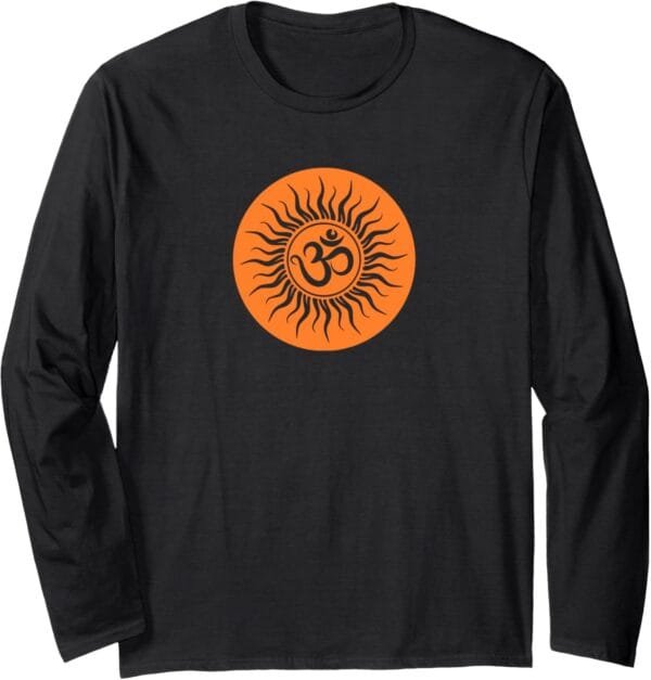 Hinduism Om, Sacred Pooja Hindu Temple Long Sleeve T-Shirt (Germany)