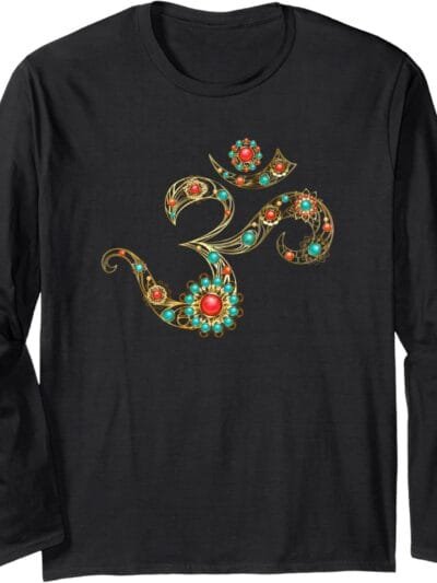 Hinduism Om, Sacred Pooja Hindu Temple Long Sleeve T-Shirt (Spain)