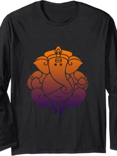 Ganapati, Ganesh, Ganeshotsav Puja Long Sleeve T-Shirt (Japan)