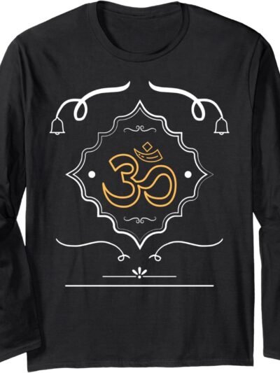 Om | Sacred Designer Hindu Gift Long Sleeve T-Shirt (Japan)