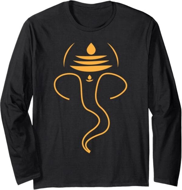 Ganapati, Ganesh, Ganeshotsav Puja Long Sleeve T-Shirt (USA)