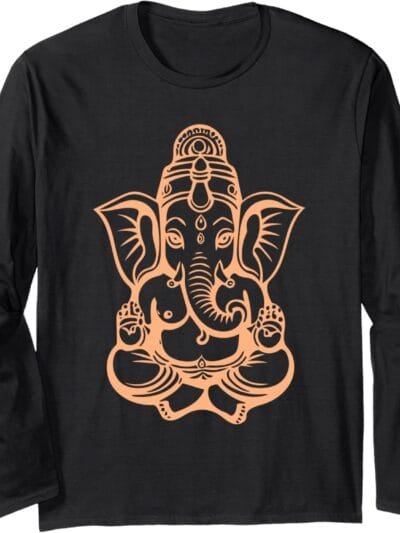 Ganapati, Ganesh, Ganeshotsav Puja Long Sleeve T-Shirt (USA)