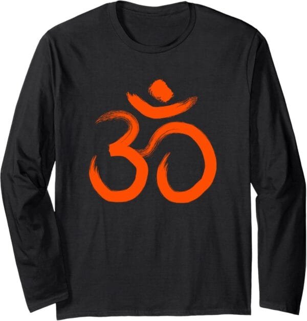 Hinduism Om, Sacred Pooja Hindu Temple Long Sleeve T-Shirt (Japan)