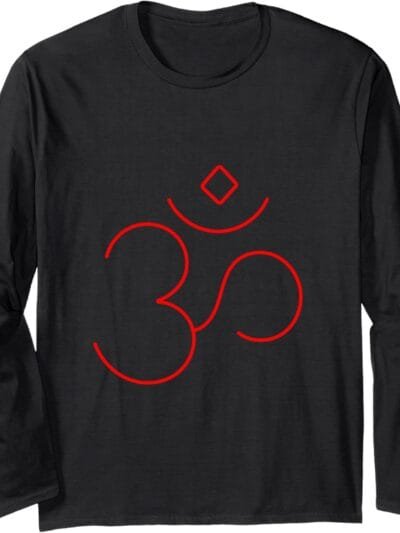 Hinduism Om, Sacred Pooja Hindu Temple Long Sleeve T-Shirt (Italy)