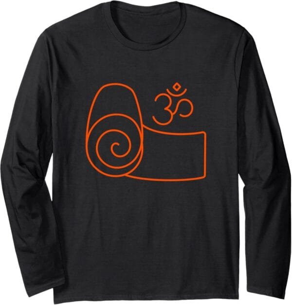 Hinduism Om Yoga Mat, Sacred Pooja Hindu Temple Long Sleeve T-Shirt (Japan)
