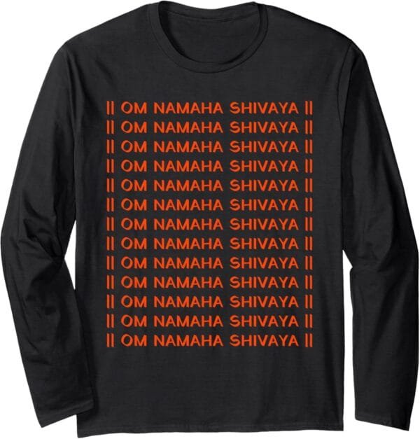 Shiva, Shankar, Maha Shivratri Om Namaha Shivay Hindu Mandir Long Sleeve T-Shirt (USA)