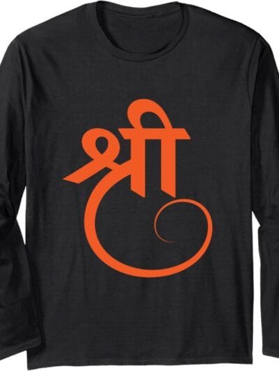 Hinduism Shree, Sacred Pooja Hindu Temple Long Sleeve T-Shirt (Japan)