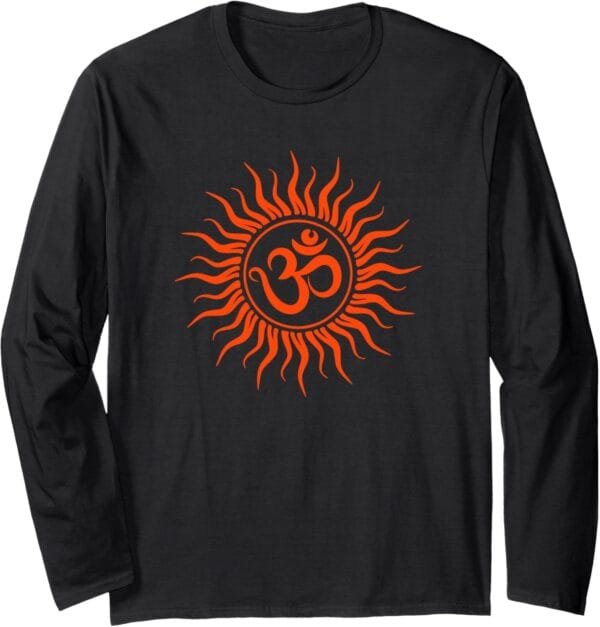 Hinduism Om, Sacred Pooja Hindu Temple Long Sleeve T-Shirt (Japan)