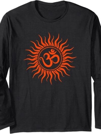 Hinduism Om, Sacred Pooja Hindu Temple Long Sleeve T-Shirt (Spain)