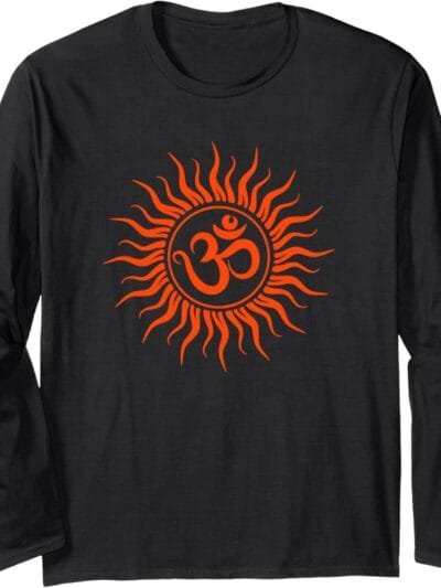 Hinduism Om, Sacred Pooja Hindu Temple Long Sleeve T-Shirt (France)