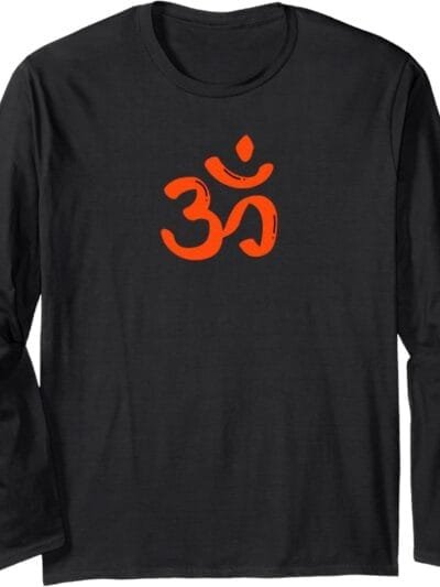 Hinduism Om, Sacred Pooja Hindu Temple Long Sleeve T-Shirt (France)