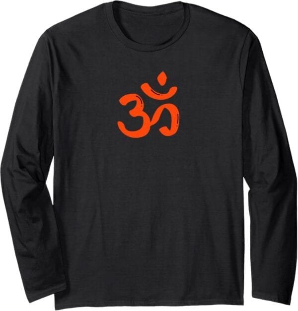 Hinduism Om, Sacred Pooja Hindu Temple Long Sleeve T-Shirt (Italy)