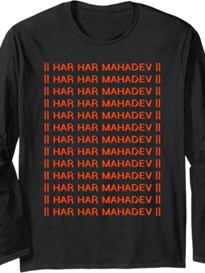 Shiva, Shankar, Maha Shivratri Har Har Mahadev Hindu Pooja Long Sleeve T-Shirt (France)