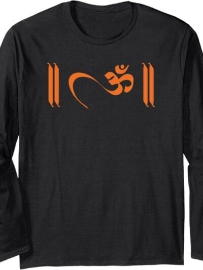 Hinduism Om, Sacred Pooja Hindu Temple Long Sleeve T-Shirt (Germany)