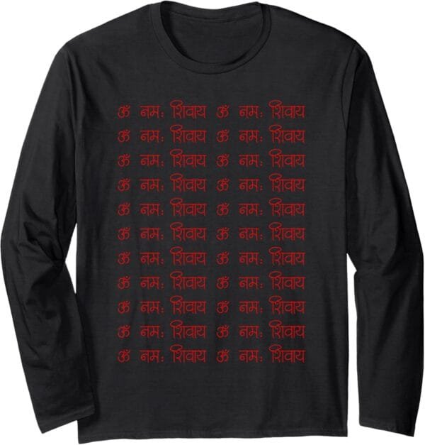 Shiva, Shankar, Maha Shivratri Om Namaha Shivaya Hindu Long Sleeve T-Shirt (USA)