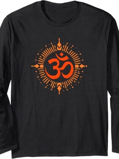 Hinduism Om, Sacred Pooja Hindu Temple Long Sleeve T-Shirt (Spain)