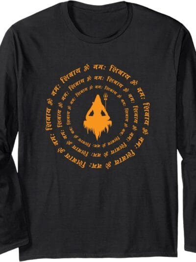 Shiva, Shankar, Maha Shivratri Om Namaha Shivaya Meditating Long Sleeve T-Shirt (UK)