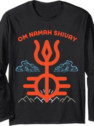 Shiv Shankara God Gift for Indian Hindus Om Namah Shivay Long Sleeve T-Shirt (Italy)