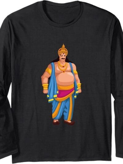 King Mahabali Onam Festival Hindu God Temple Pooja Long Sleeve T-Shirt (Spain)