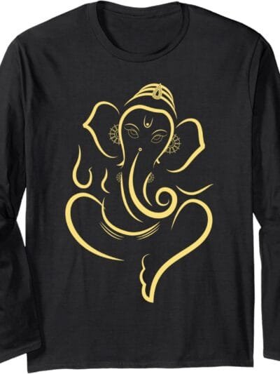 Ganapati, Ganesh, Ganeshotsav Puja Long Sleeve T-Shirt (USA)