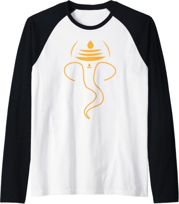 Ganapati, Ganesh, Ganeshotsav Puja Raglan T-Shirt (UK)