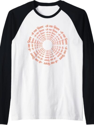 Shiva, Shankar, Maha Shivratri Om Namaha Shivaya Hindu Raglan T-Shirt (USA)