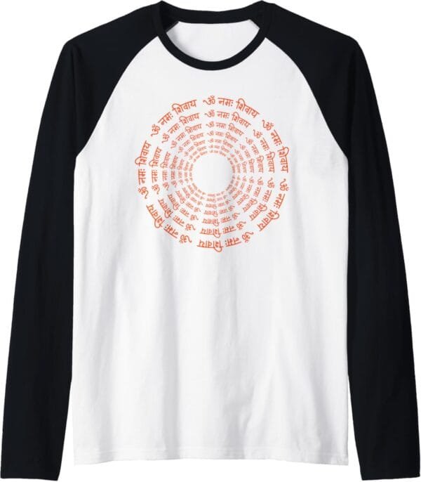 Shiva, Shankar, Maha Shivratri Om Namaha Shivaya Hindu Raglan T-Shirt (USA)