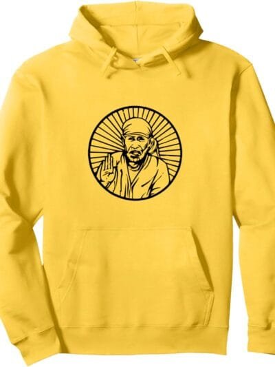 Sai Baba of Shirdi Blessing God Hindu Temple Pooja Hoodie (USA)
