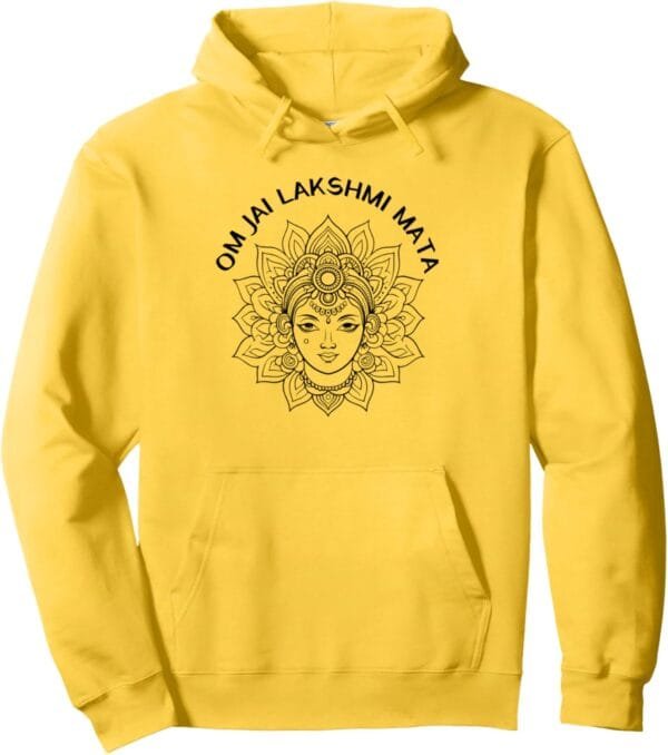 Laxmi Mata, Diwali Goddess Om Jai Lakshmi Mata Navratri Puja Hoodie (USA)