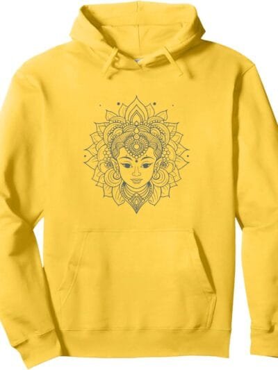 Shakti Mata, Navratri Hindu Goddess Face Pooja Hoodie (USA)