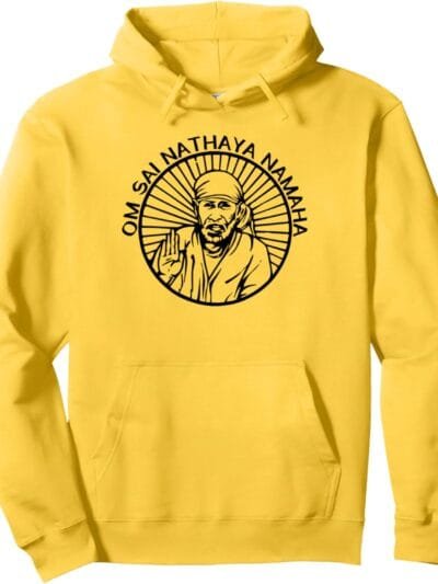 Sai Baba of Shirdi Blessing God Hindu Om Sai Nathaya Namaha Hoodie (USA)
