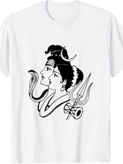 Shiva, Shankar, MahaShivratri Shiv Parvati Hindu Temple Puja T-Shirt (USA)