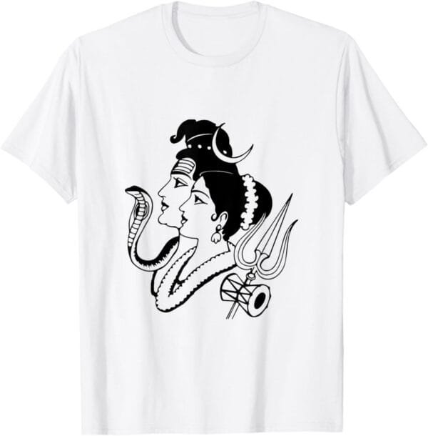 Shiva, Shankar, MahaShivratri Shiv Parvati Hindu Temple Puja T-Shirt (USA)