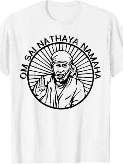 Sai Baba of Shirdi Blessing God Hindu Om Sai Nathaya Namaha T-Shirt (USA)