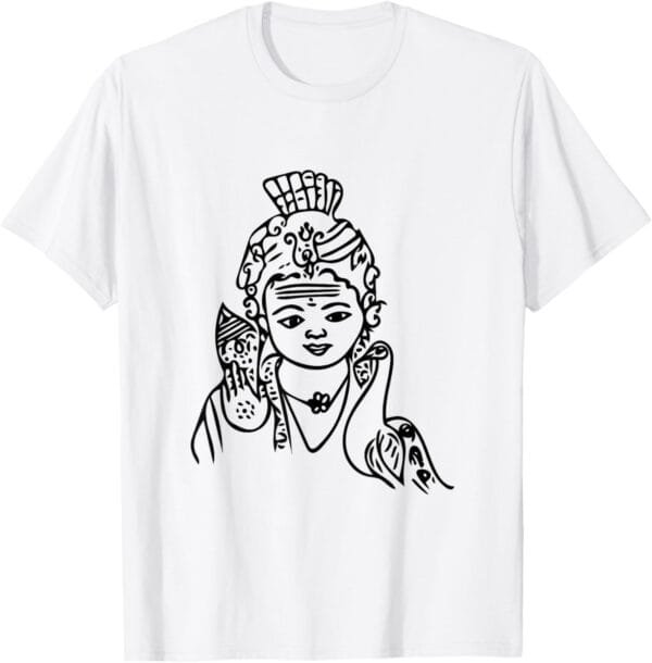 Murugan, Kartikeya Hindu God Temple Pooja T-Shirt (USA)